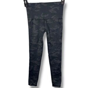 Spanx Leggings Black Camo High Rise Seamless Womens M